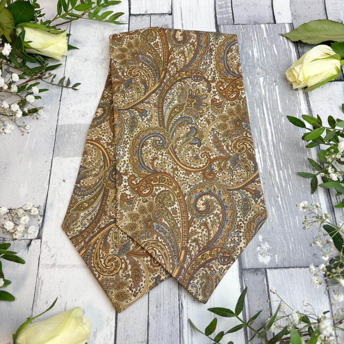 Retro Paisley Cotton Cravat - Cravats - 