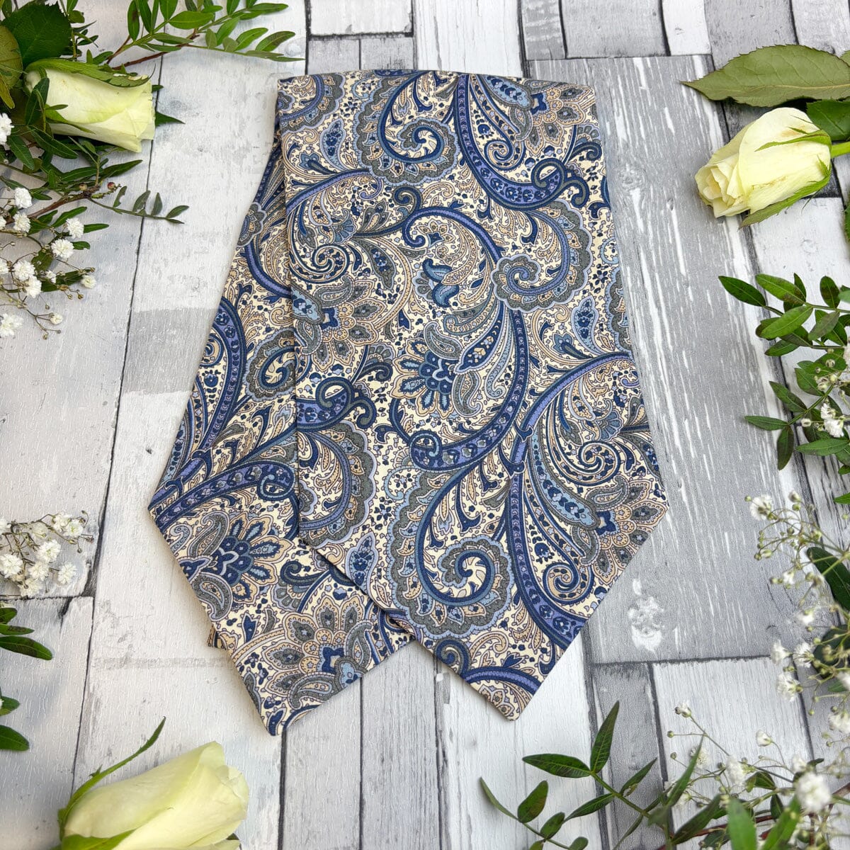 Retro Paisley Cotton Cravat - Cravats - 