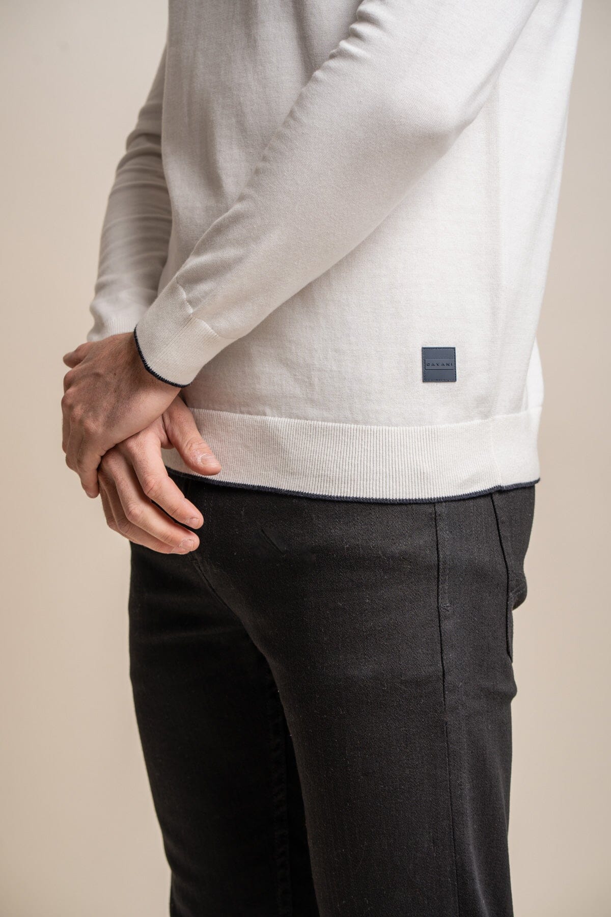 Rio Ecru Turtle Neck Jumper - Jumpers - 