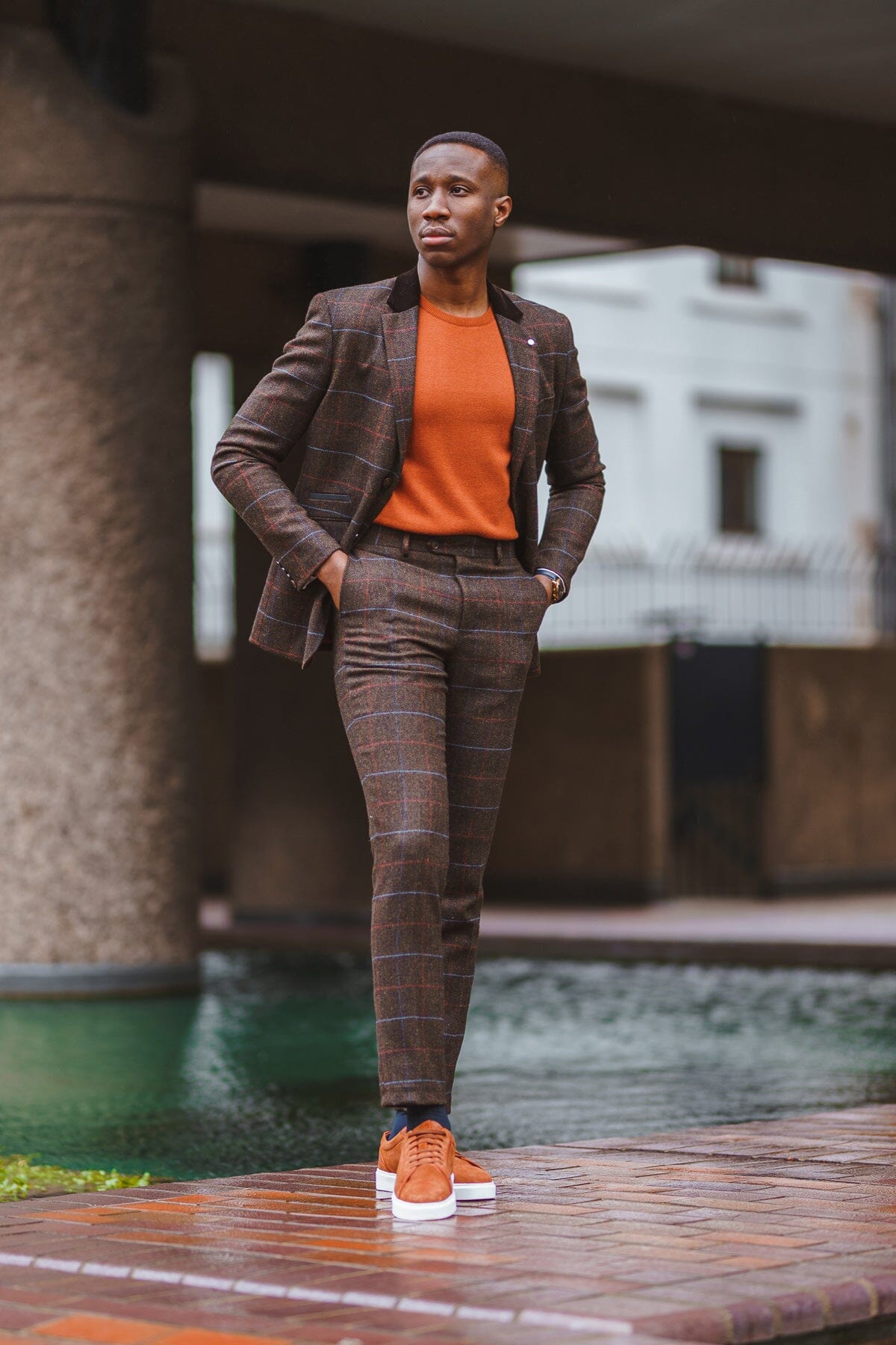 Rustic Orange Crewneck Jumper - Jumpers - - THREADPEPPER