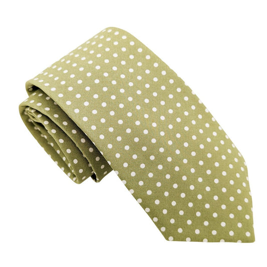 Sage Spot Cotton Tie - Ties - 