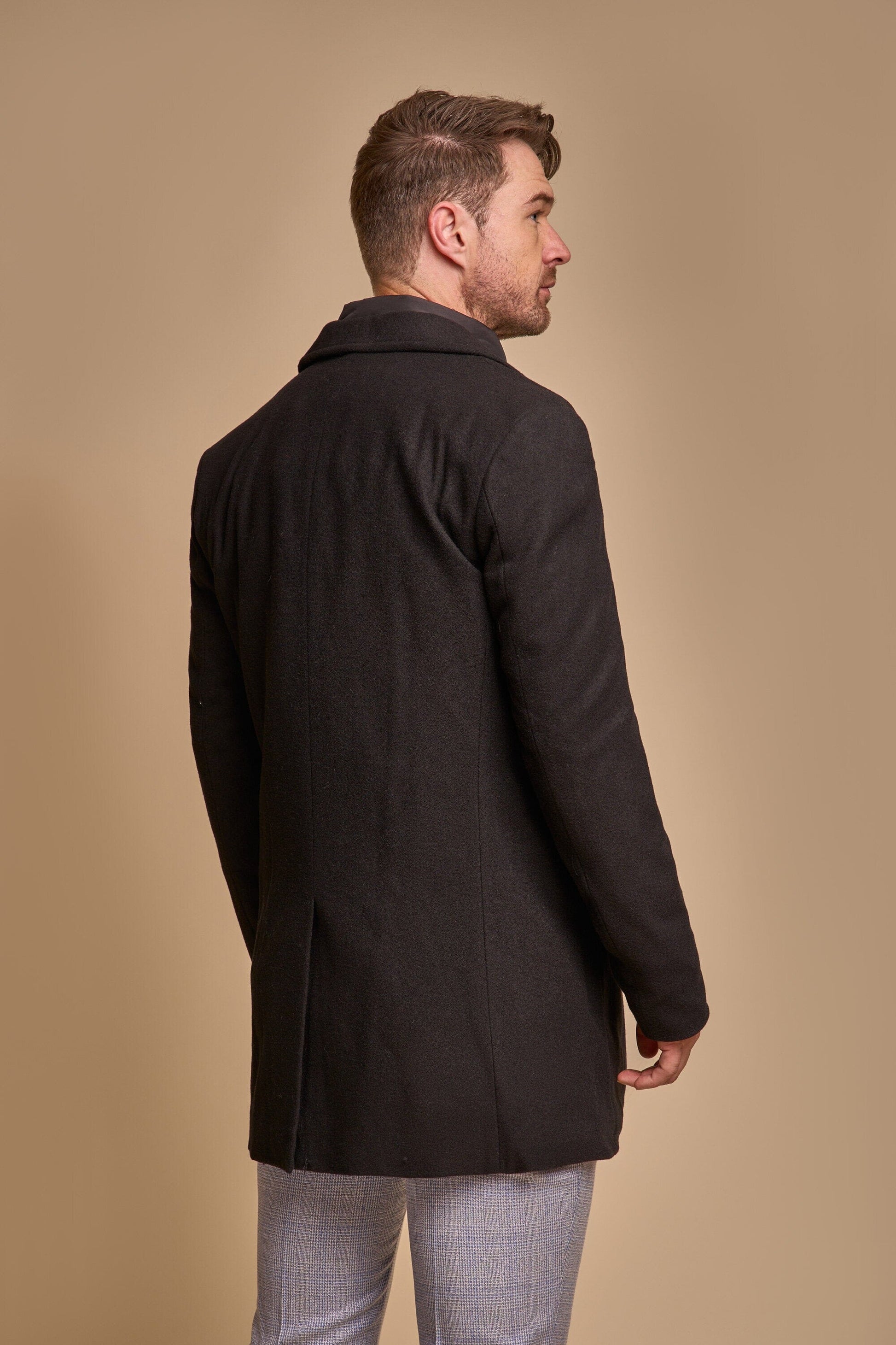 Sanford Black Smart Winter Coat - Coats - - THREADPEPPER