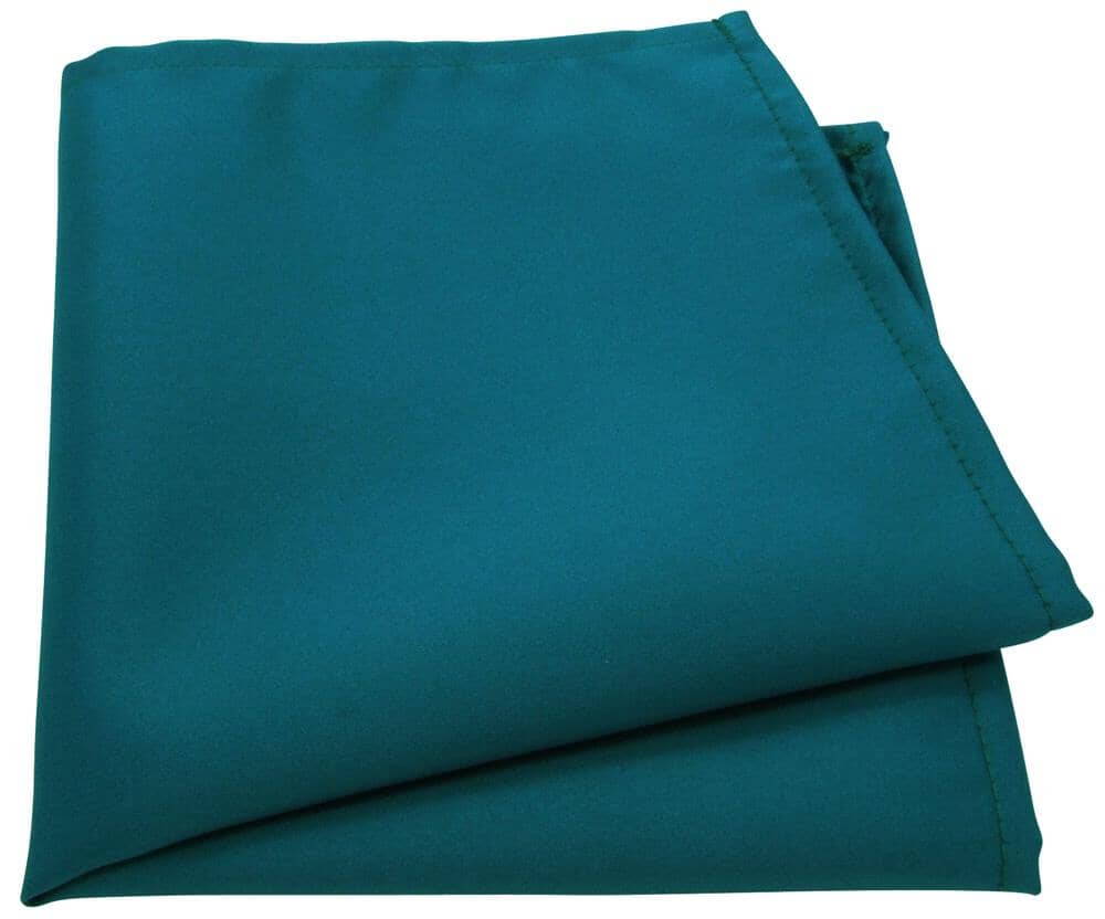 Satin Pocket Square - Handkerchiefs - Teal 
