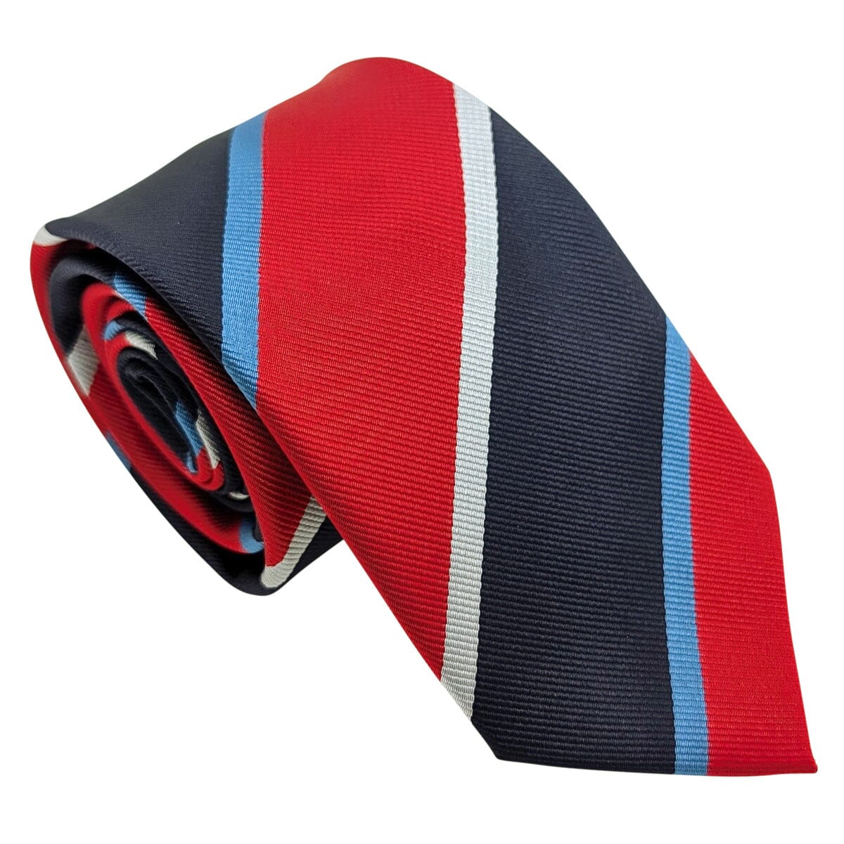 Scarlet Stripe Wedding Tie - Wedding Tie - Polyester Regular Tie Only