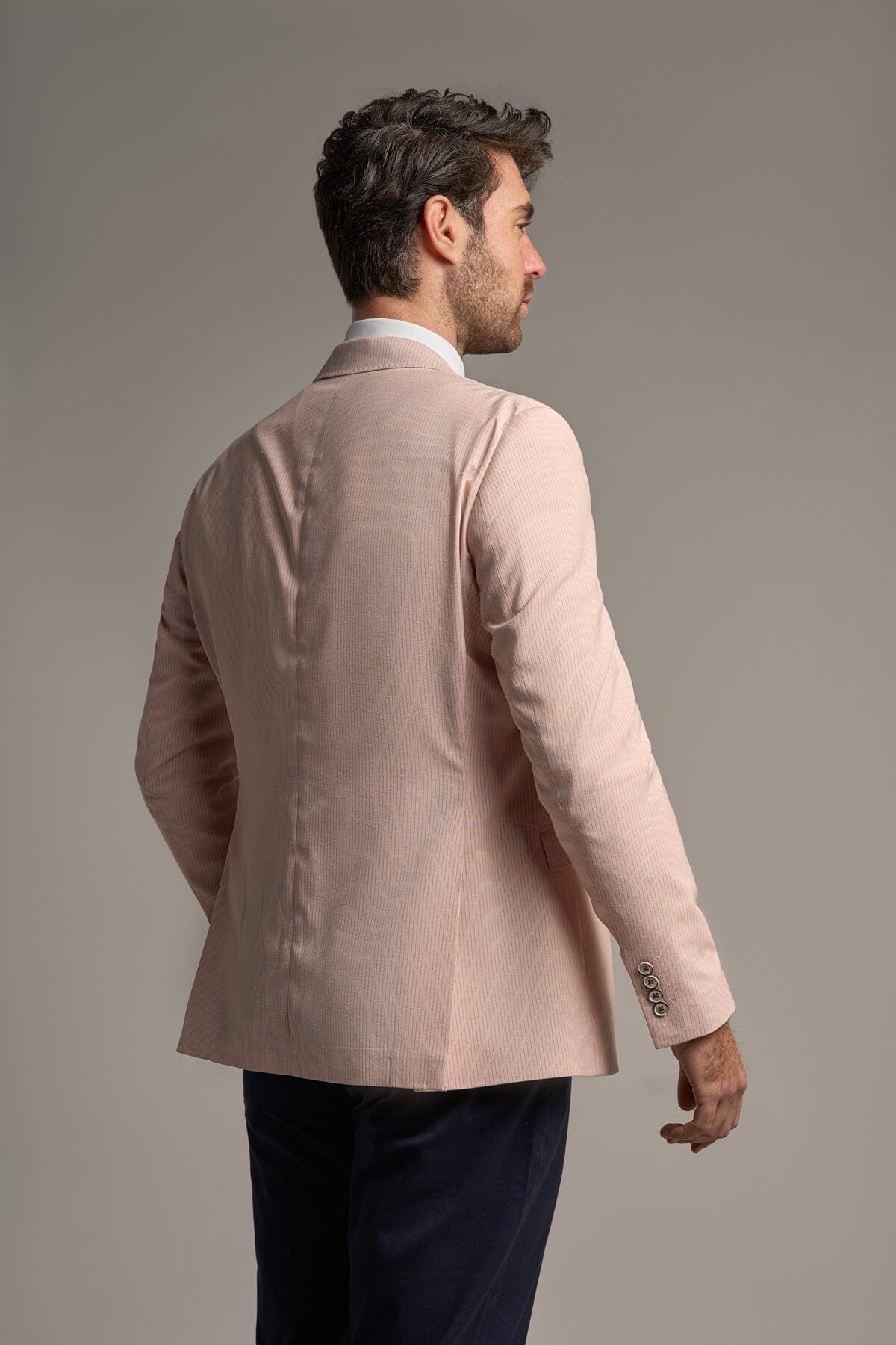 Sennan Half-Lined Stripe Blazer - Blazers & Jackets - 