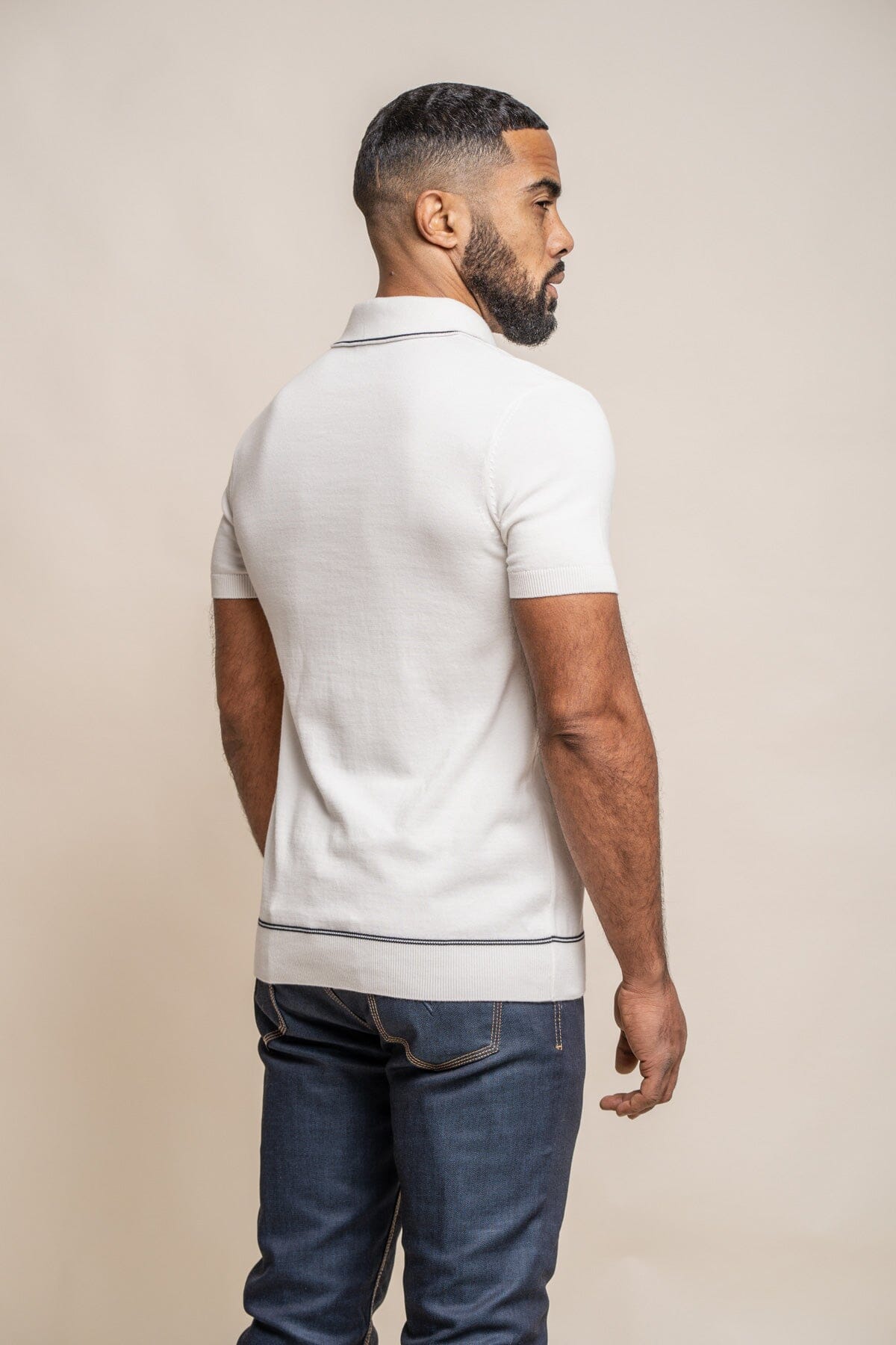 Seppi Ecru Polo Shirt - Polo Shirts - 