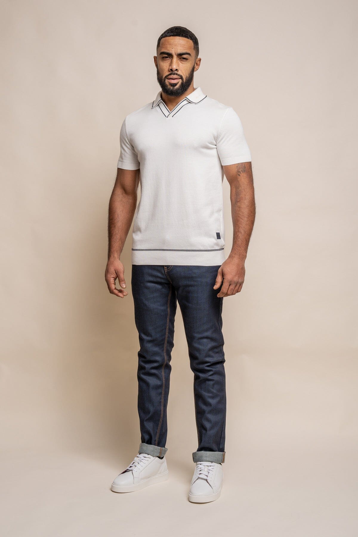 Seppi Ecru Polo Shirt - Polo Shirts - 