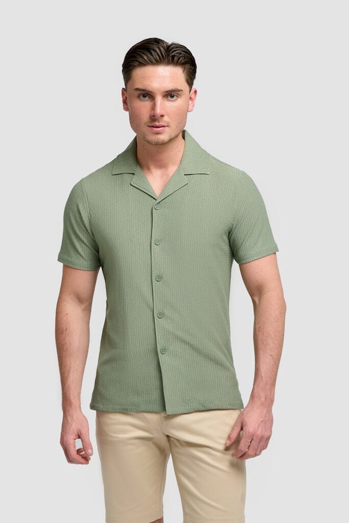 Silva Short-Sleeve Shirt - Shirts - Sage S 