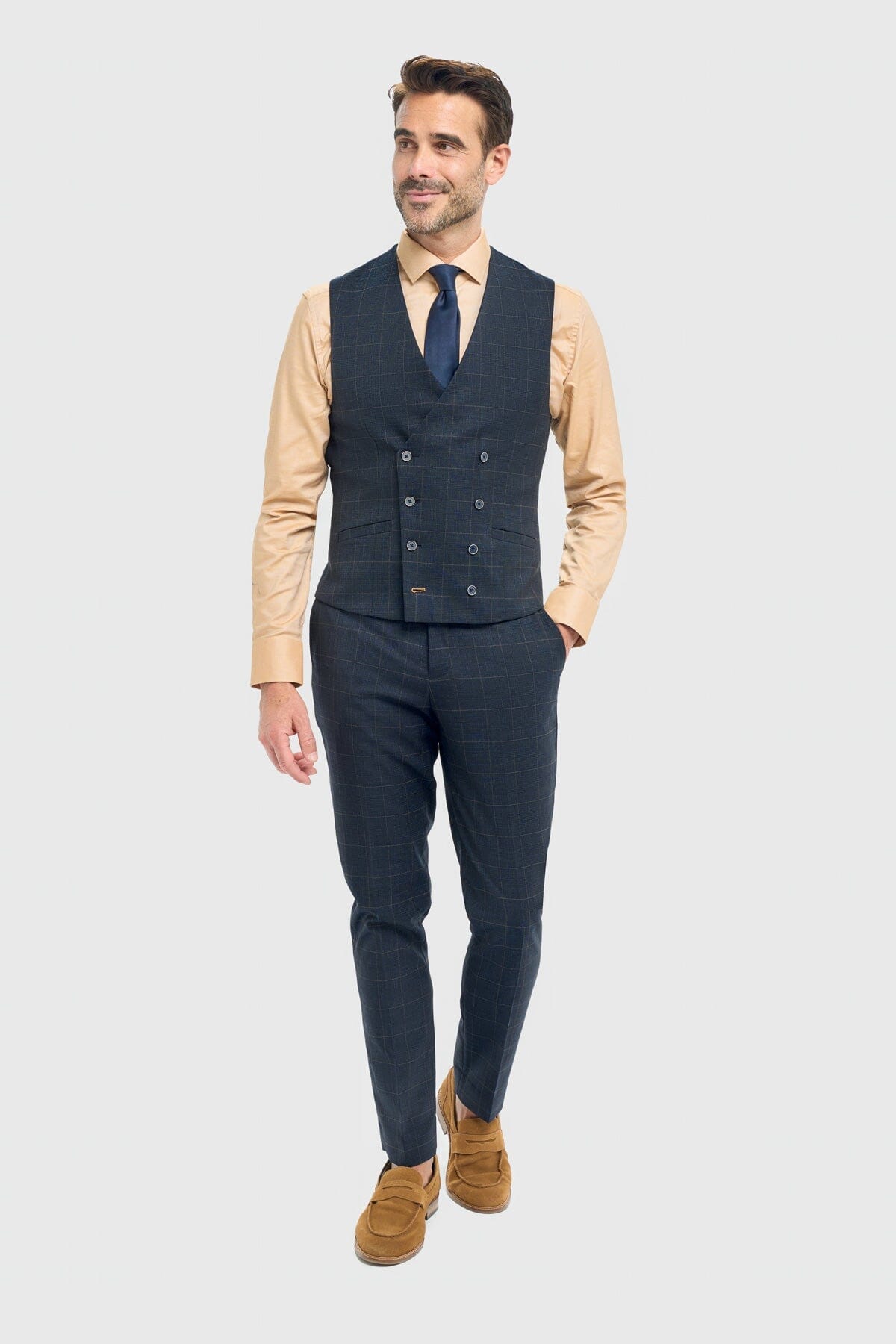 Torino Navy Suit Swatch - Swatch - 