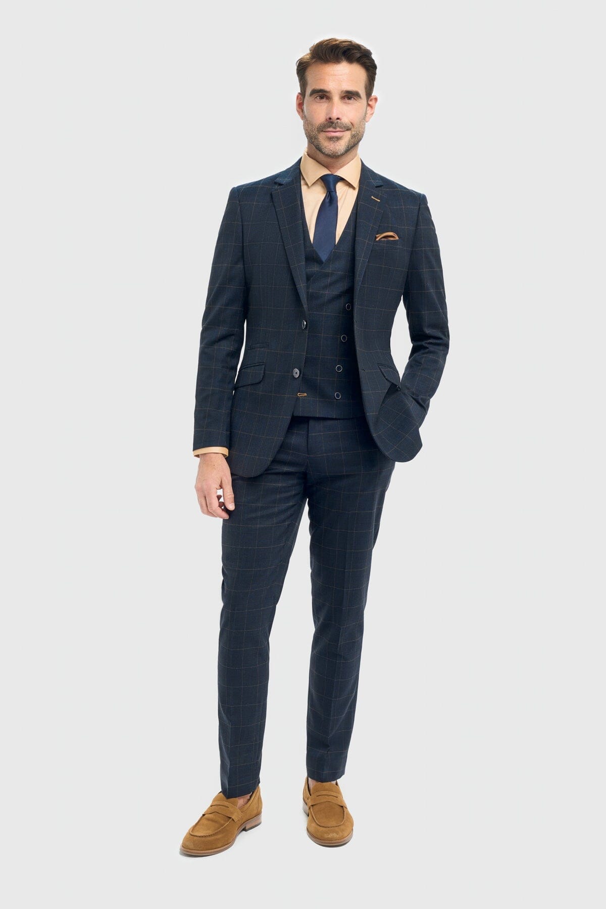 Torino Navy Suit Swatch - Swatch - 