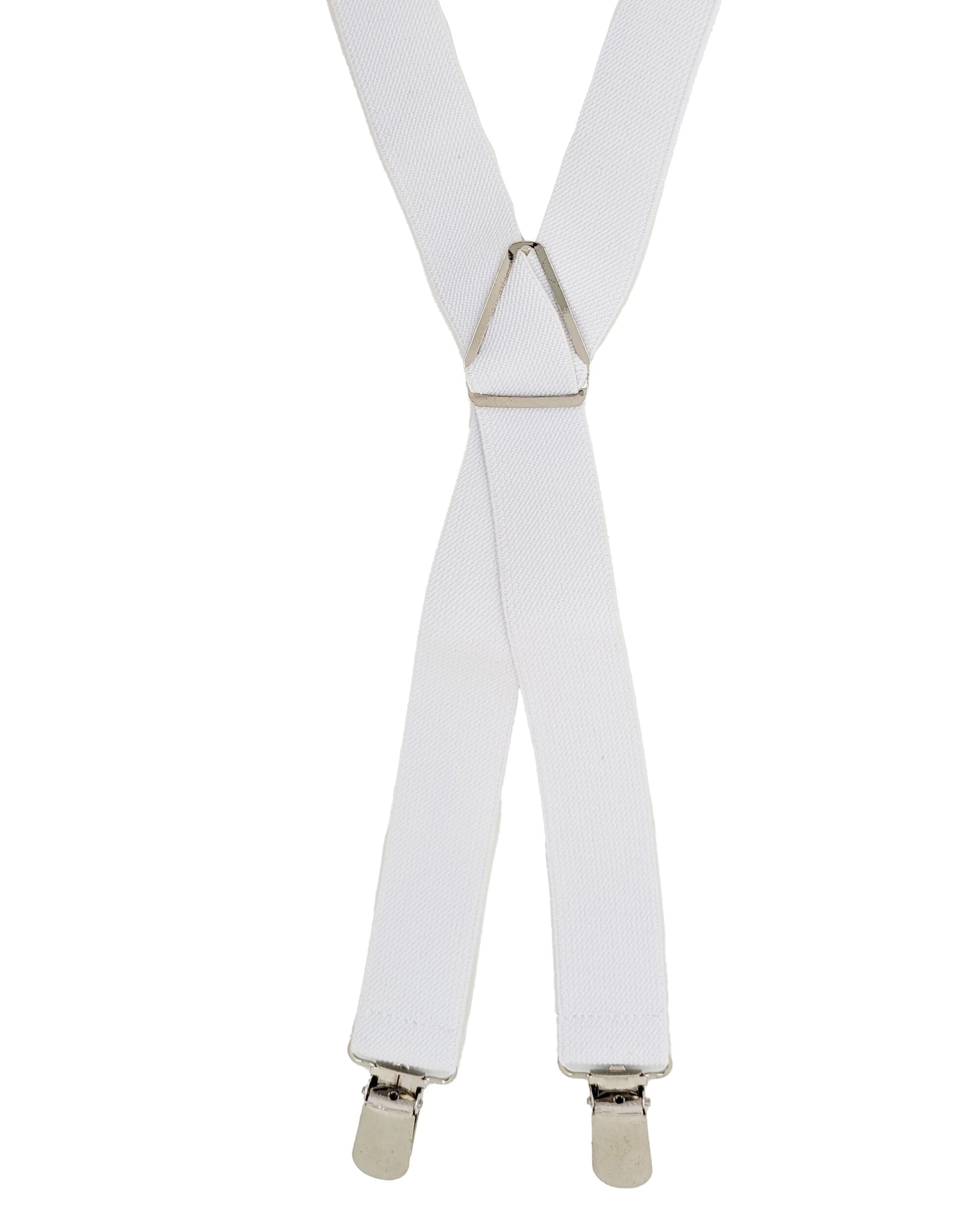 White Clip Braces - Braces - - THREADPEPPER