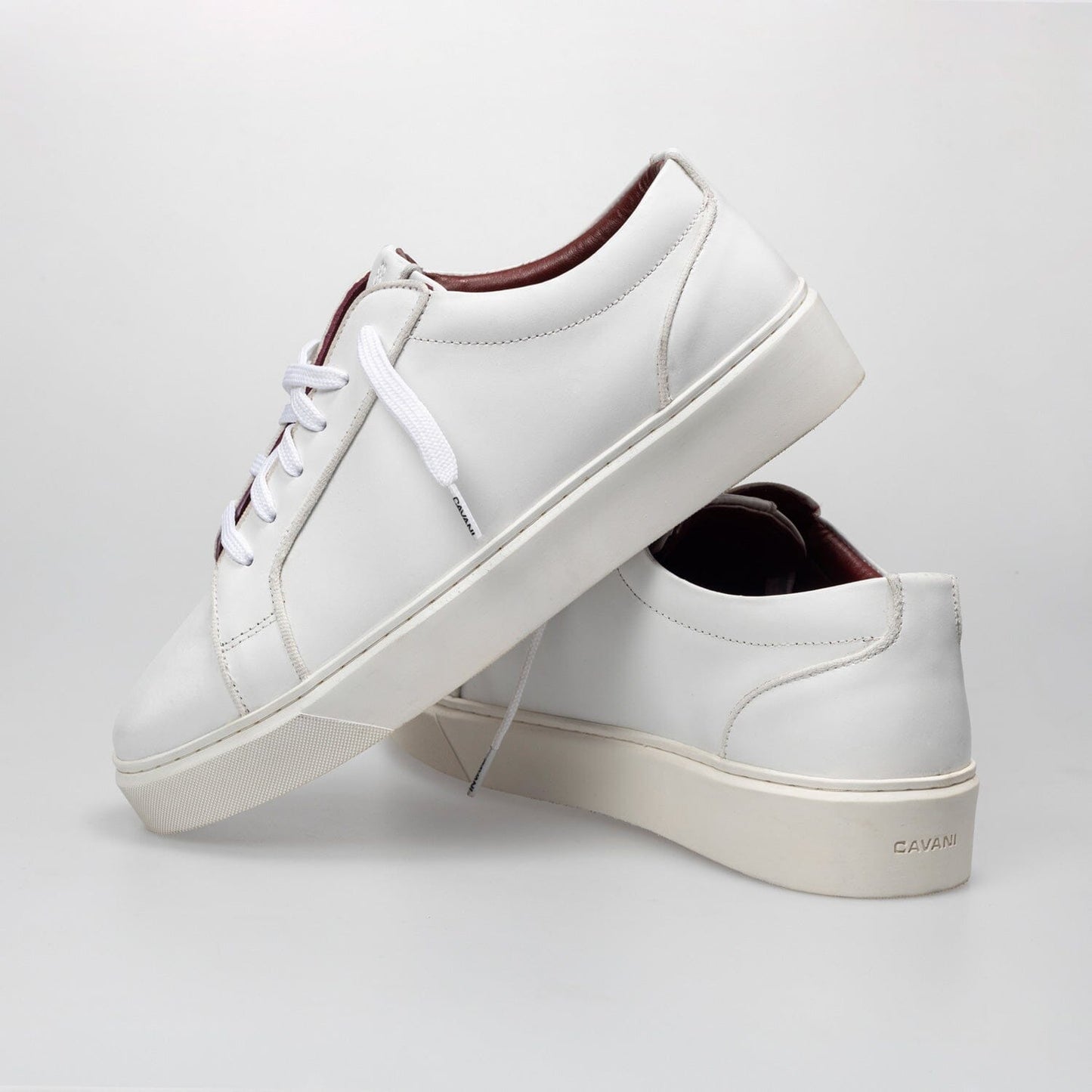 White Leather Trainers - Trainers - - THREADPEPPER