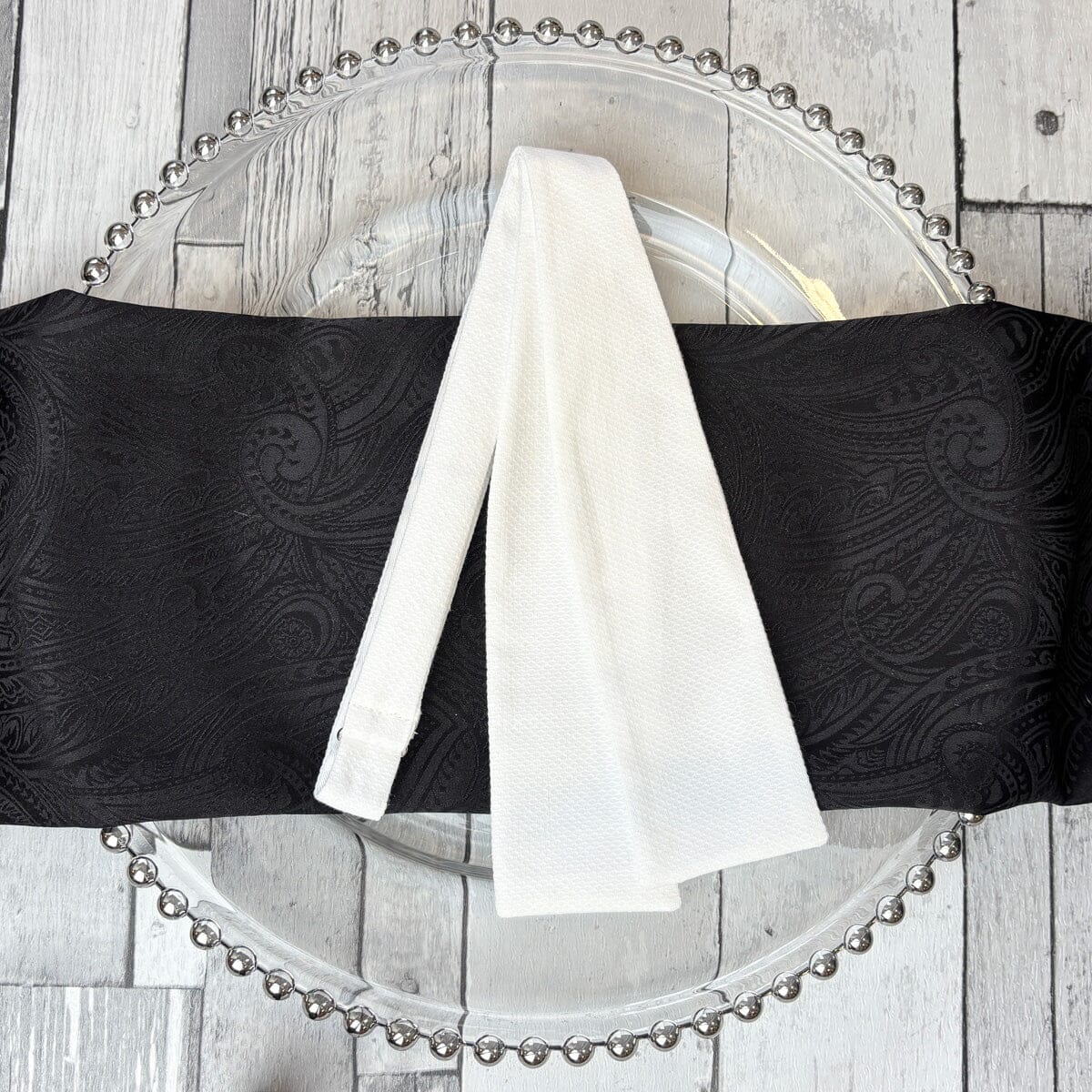 White Marcella Batswing Bow Tie - Bow Ties - 