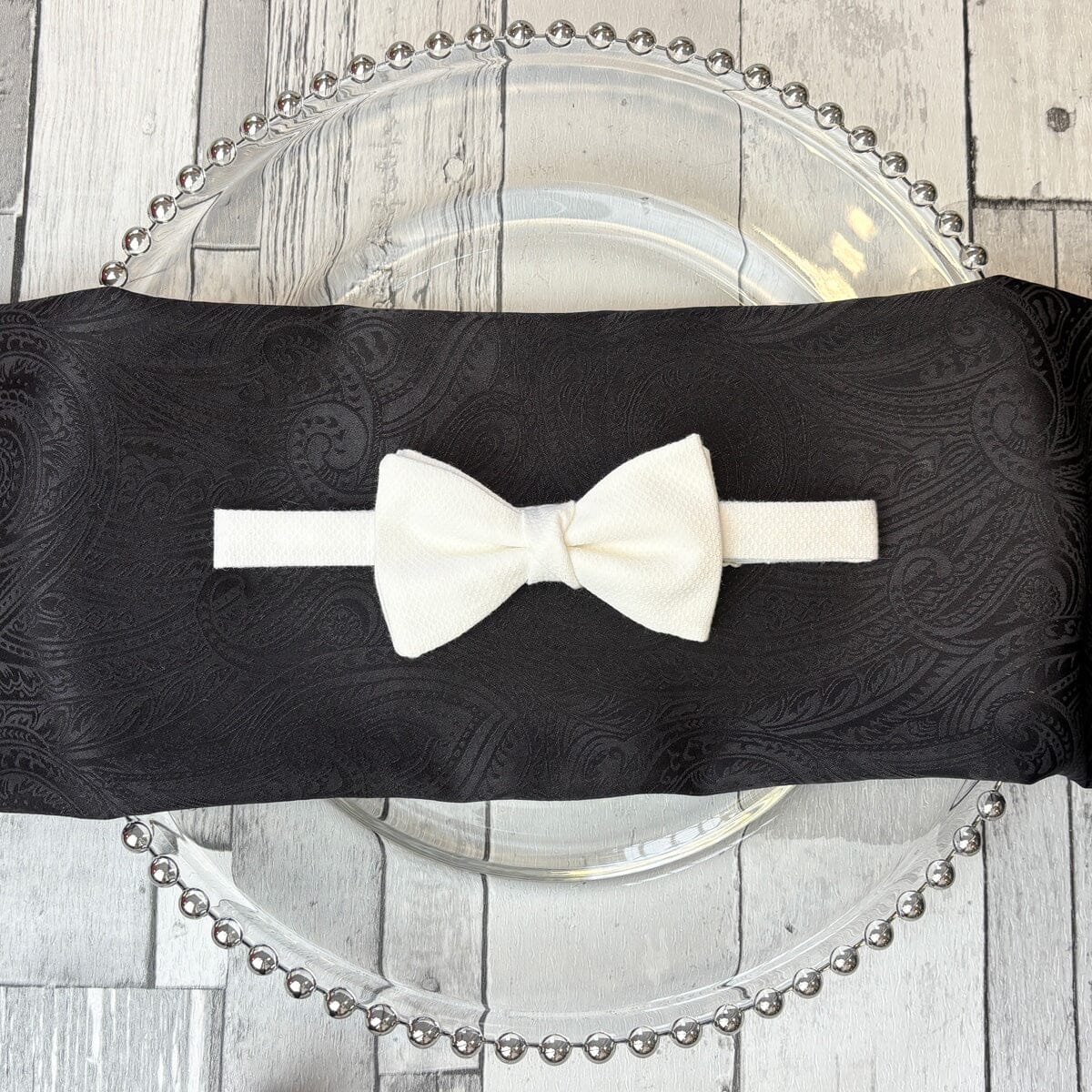 White Marcella Bow Tie - Bow Ties - 