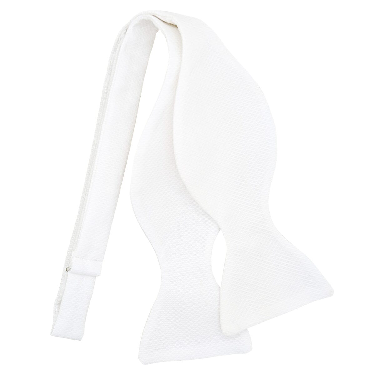 White Marcella Bow Tie - Bow Ties - Self-Tie 