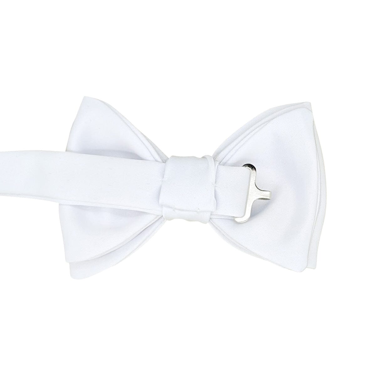 White Satin Bow Tie - Bow Ties - 