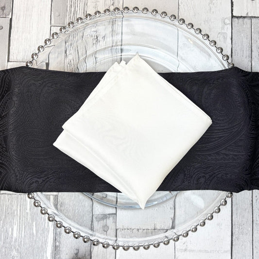 White Silk Twill Handkerchief - Handkerchiefs - 