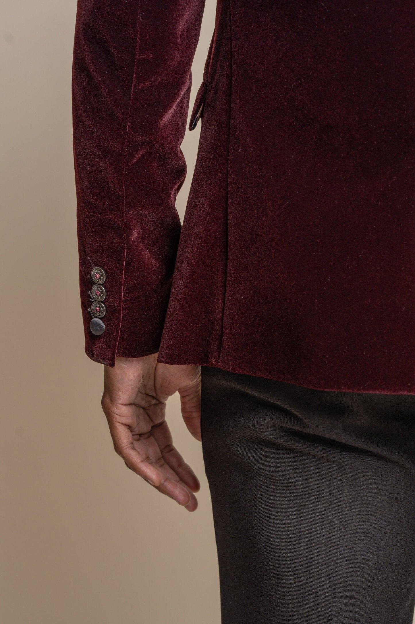 Wine Velvet Blazer - STOCK CLEARANCE - Blazers & Jackets Sale - 