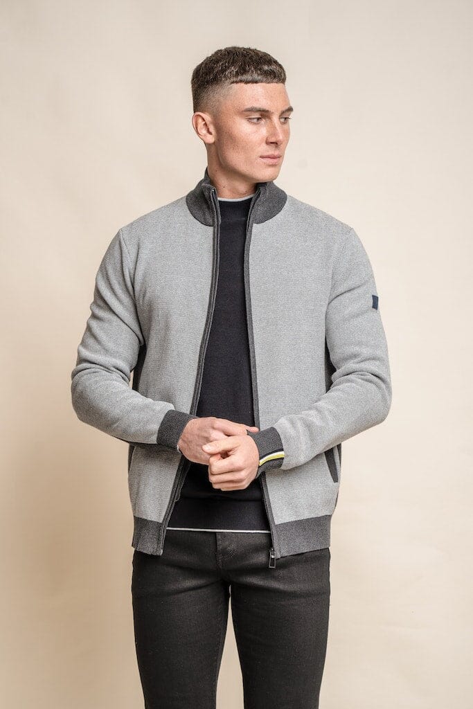 Zip-Up Jacket - Clothing Sale - Ecru S 