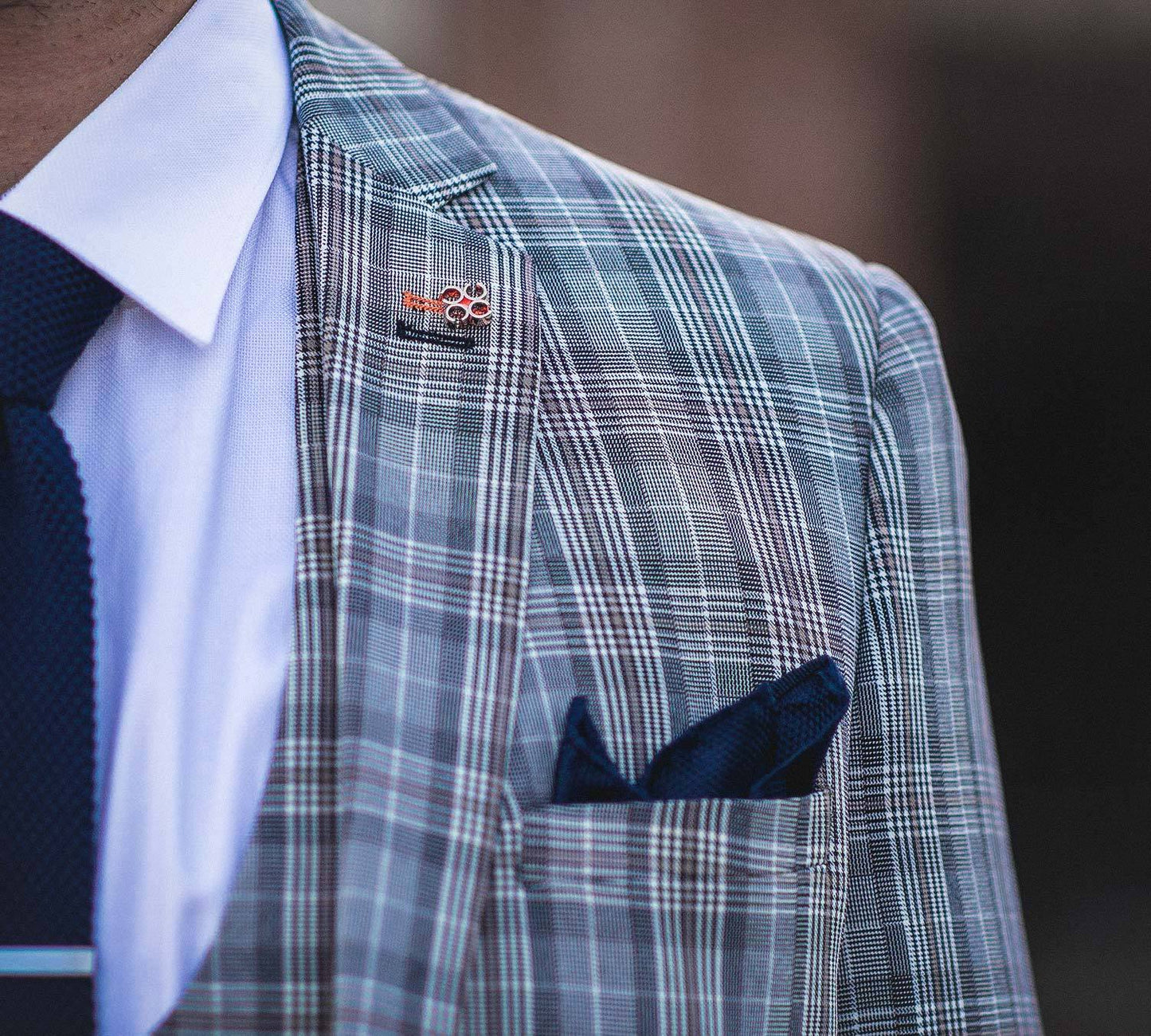 Grey Checked Blazer - STOCK CLEARANCE - Clearance Jackets - 38R - THREADPEPPER
