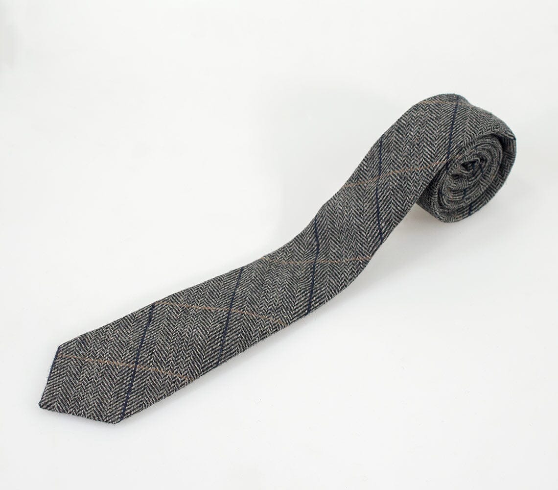 Albert Grey Tie Set - Ties - - THREADPEPPER