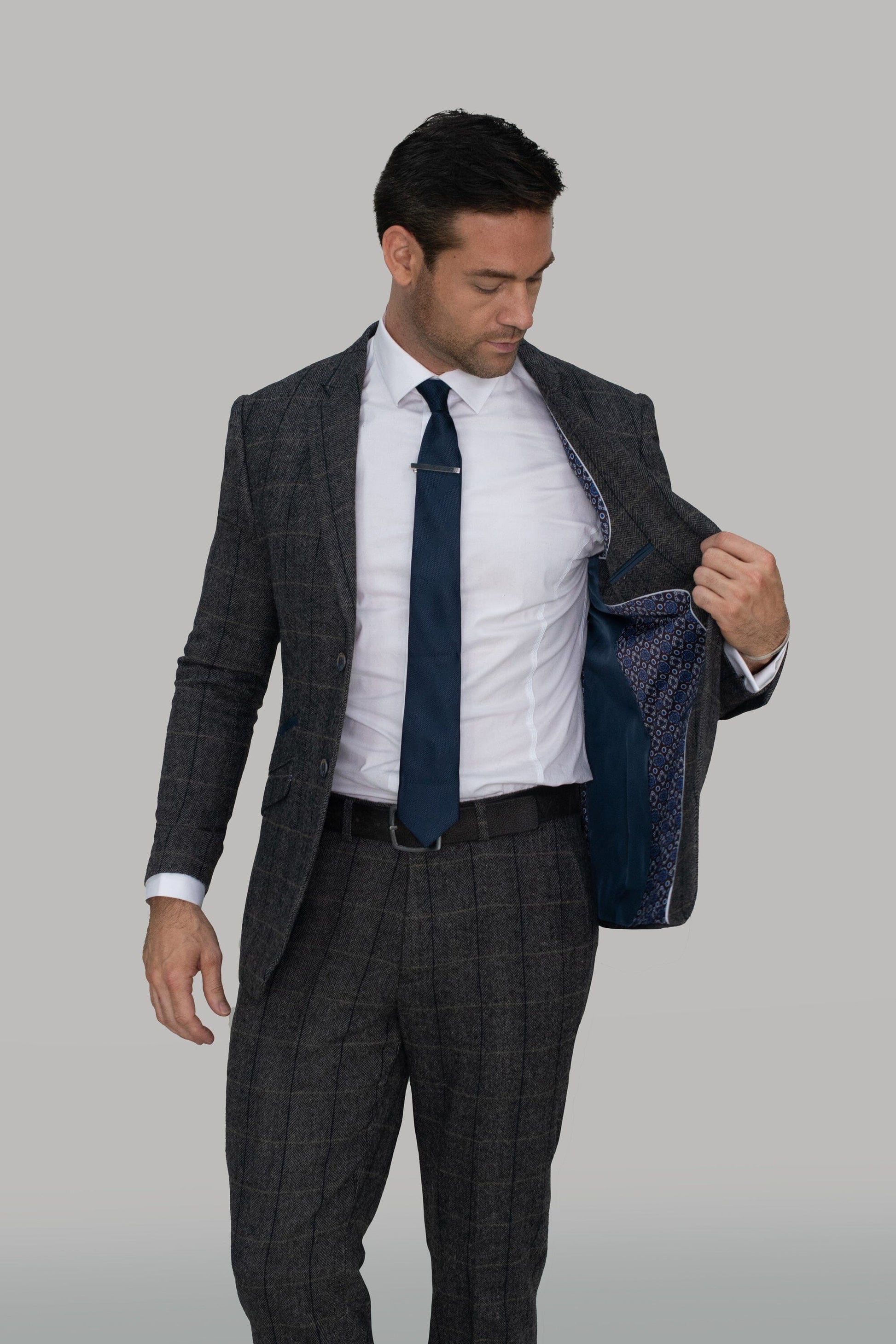 Albert Grey Tweed Jacket - Blazers & Jackets - 34R - THREADPEPPER