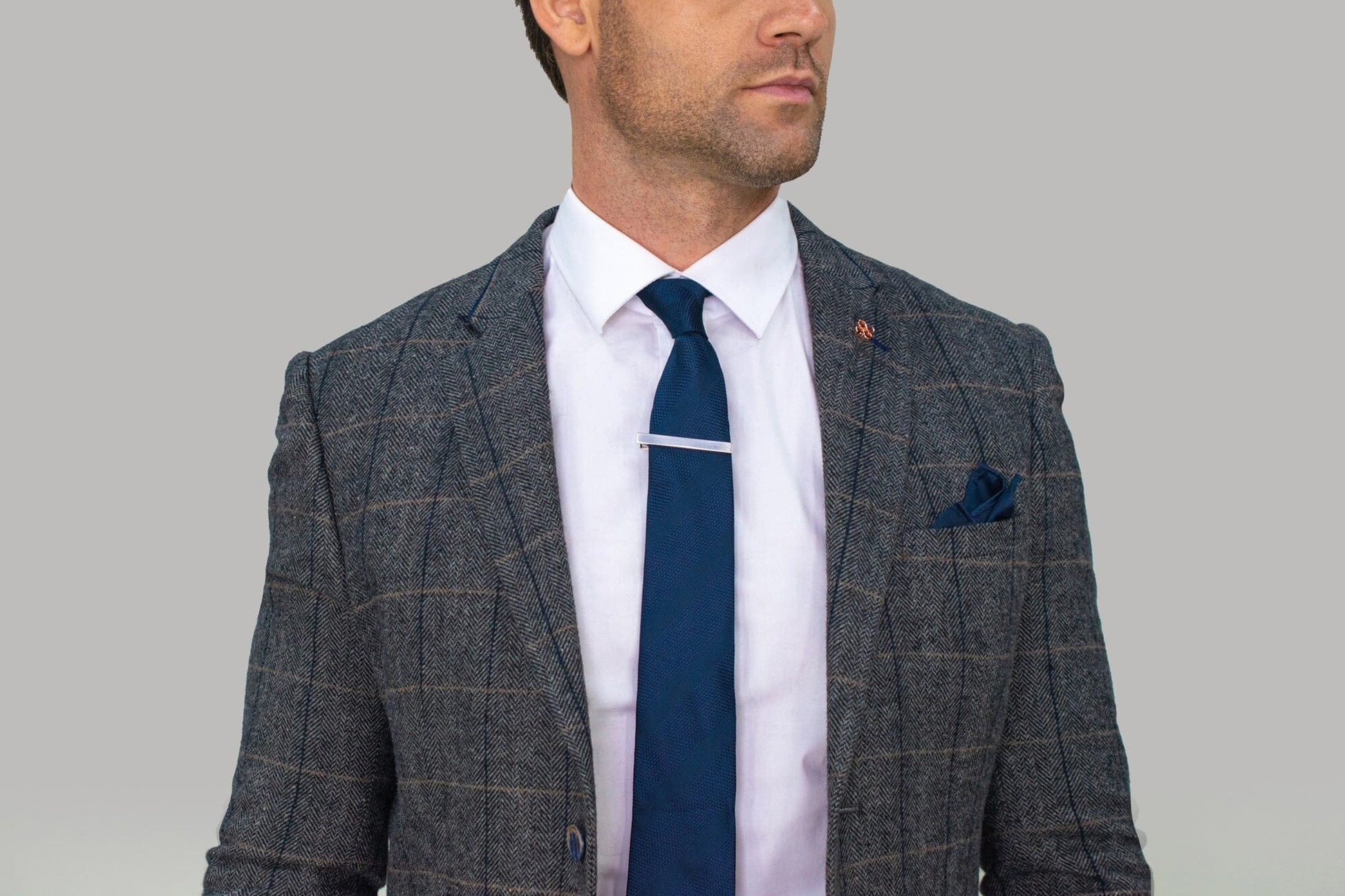 Albert Grey Tweed Jacket - Blazers & Jackets - - THREADPEPPER