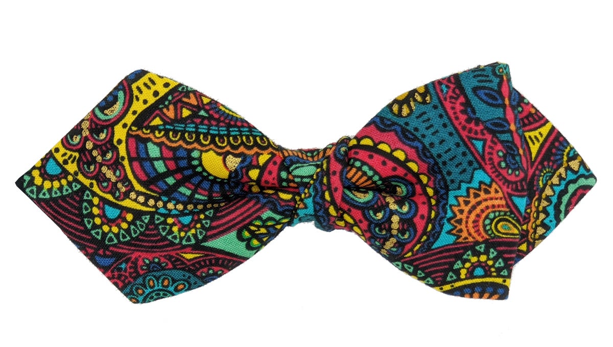 All That Jazz Diamond Point Ready-Tied Bow Tie - Bow Ties - - THREADPEPPER