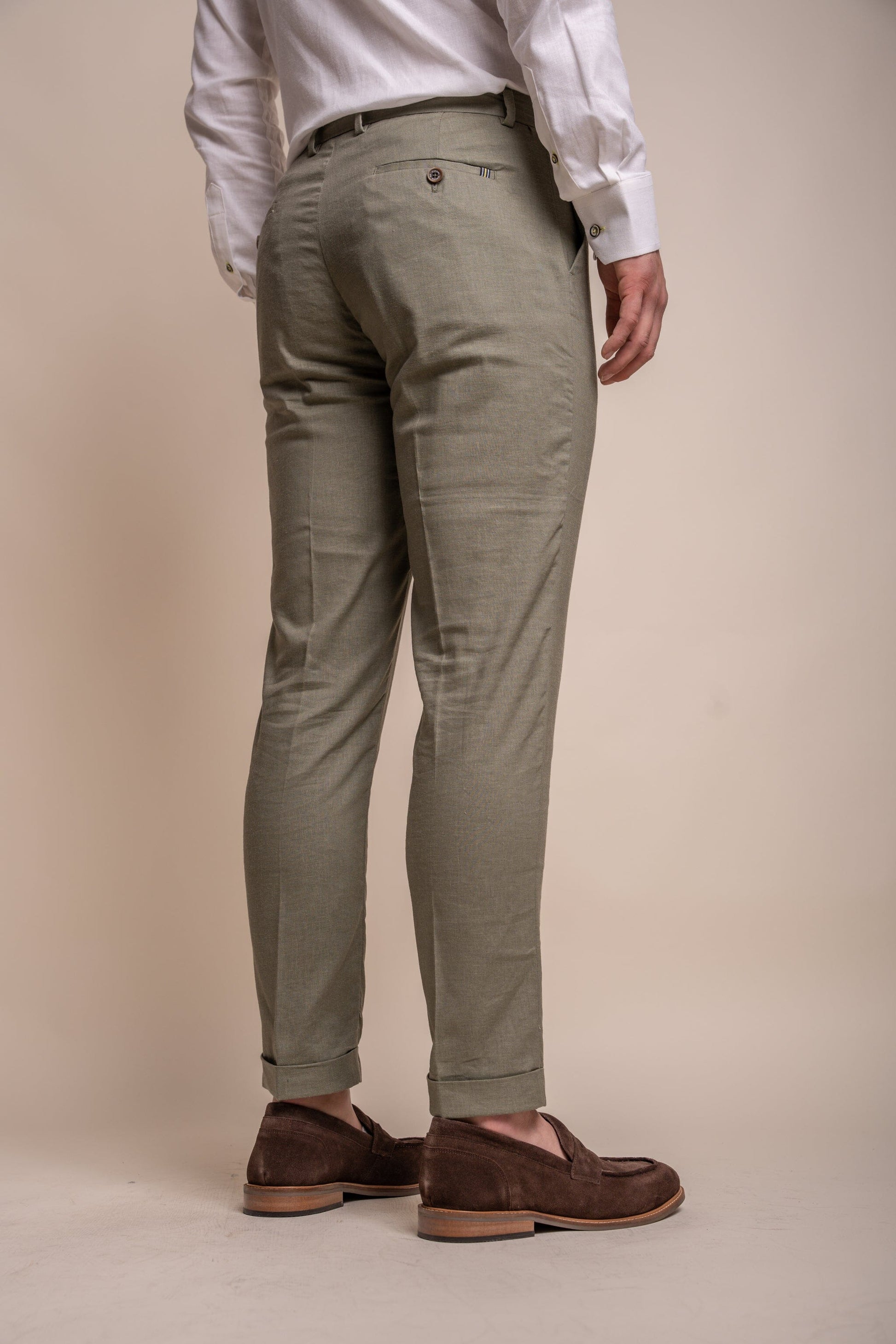 Alvari Sage Linen Trousers - Trousers - - THREADPEPPER