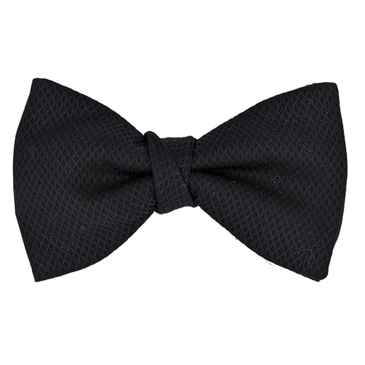 Black Marcella Pre-Tied Bow Tie - Bow Ties - - THREADPEPPER