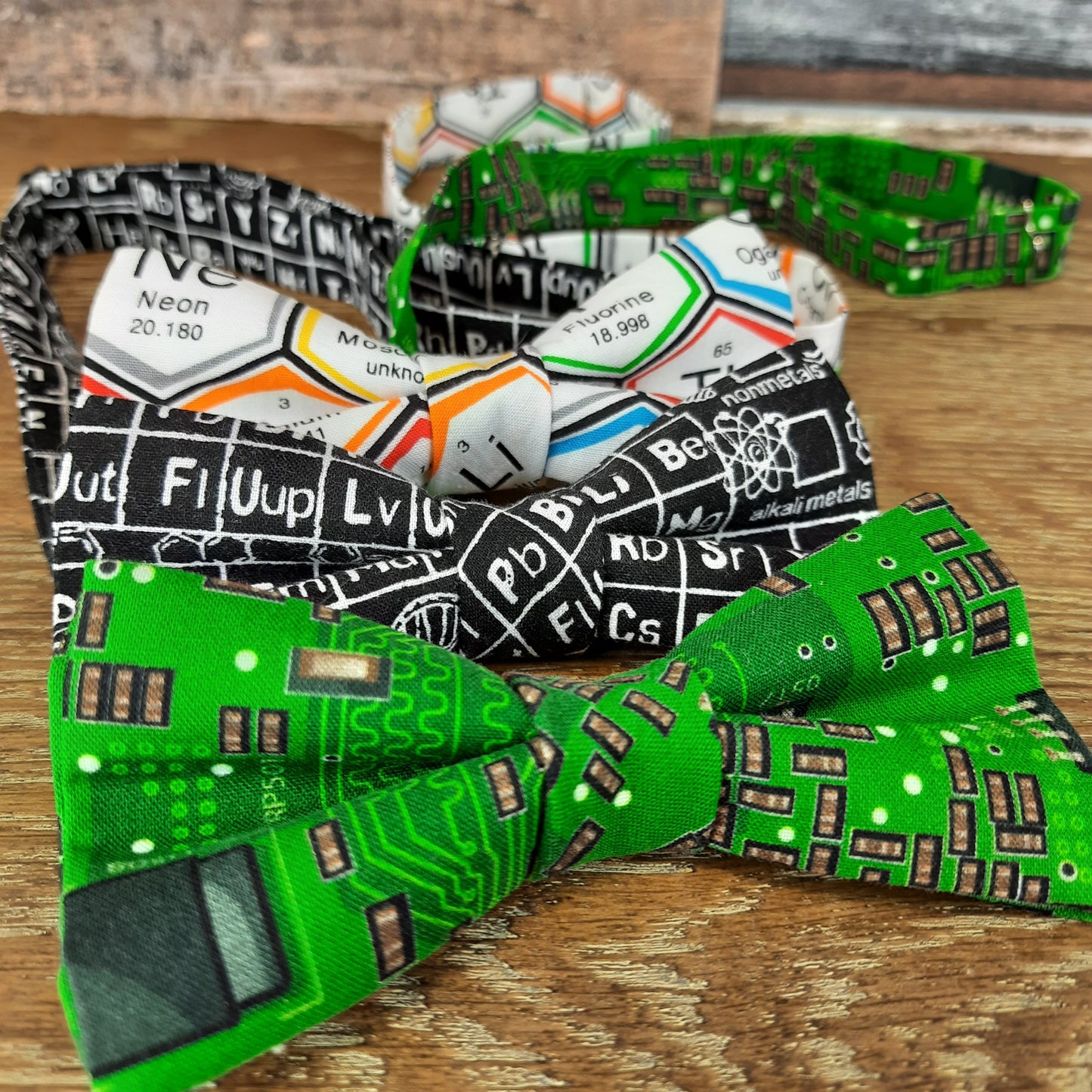 Black Periodic Table Bow Tie - Bow Ties - - THREADPEPPER