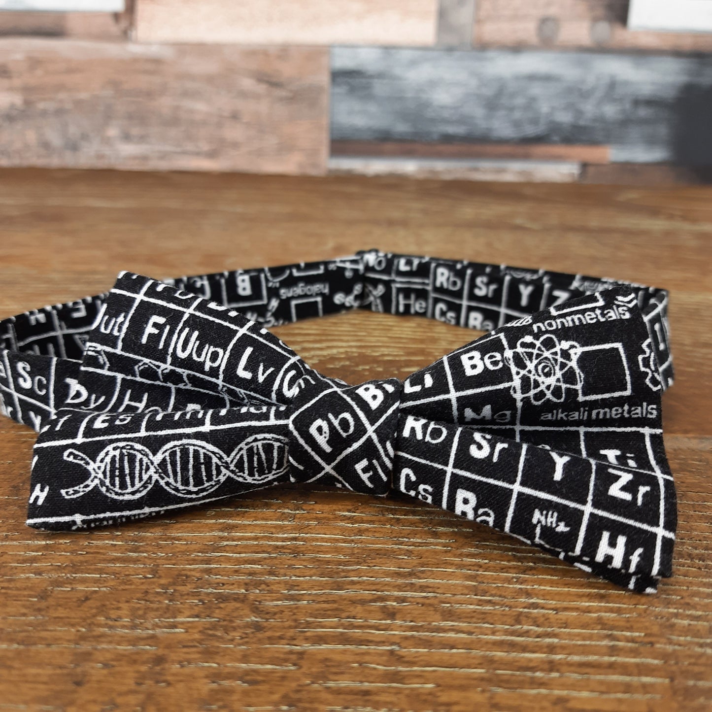 Black Periodic Table Bow Tie - Bow Ties - - THREADPEPPER