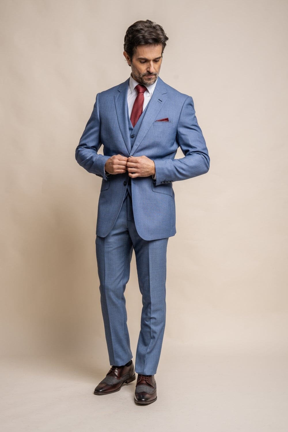 Blue Jay 2 Piece Suit - Suits - - THREADPEPPER