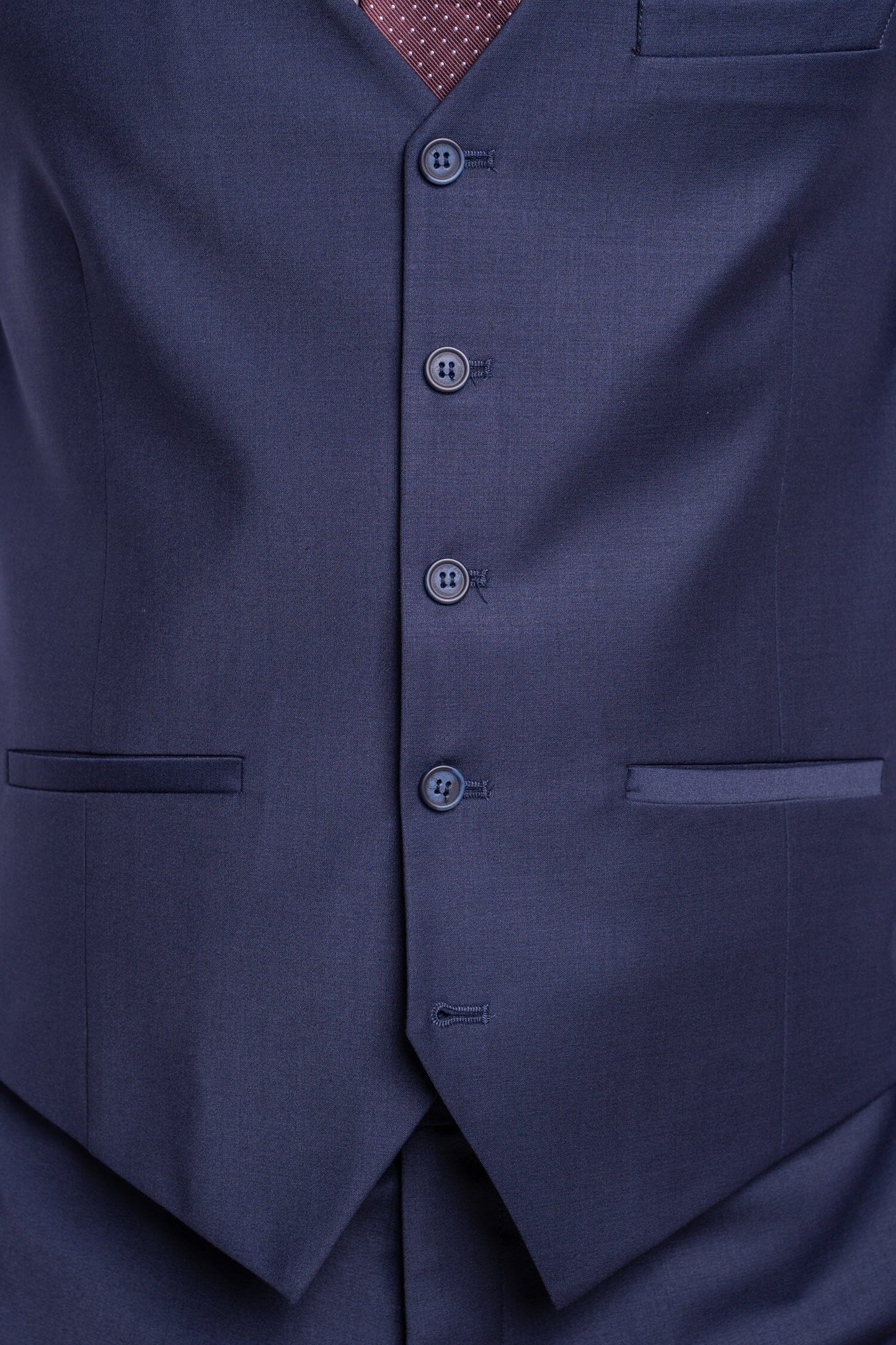 Bond Navy Waistcoat - Waistcoats - - THREADPEPPER
