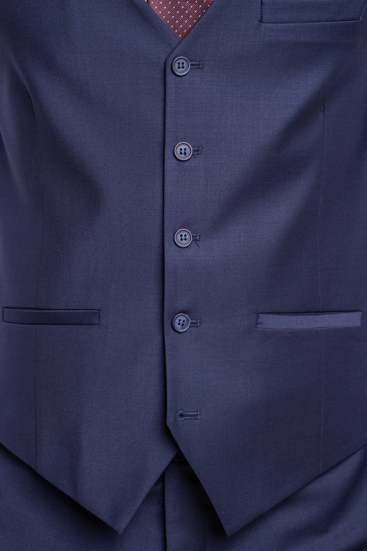 Bond Navy Waistcoat - Waistcoats - - THREADPEPPER