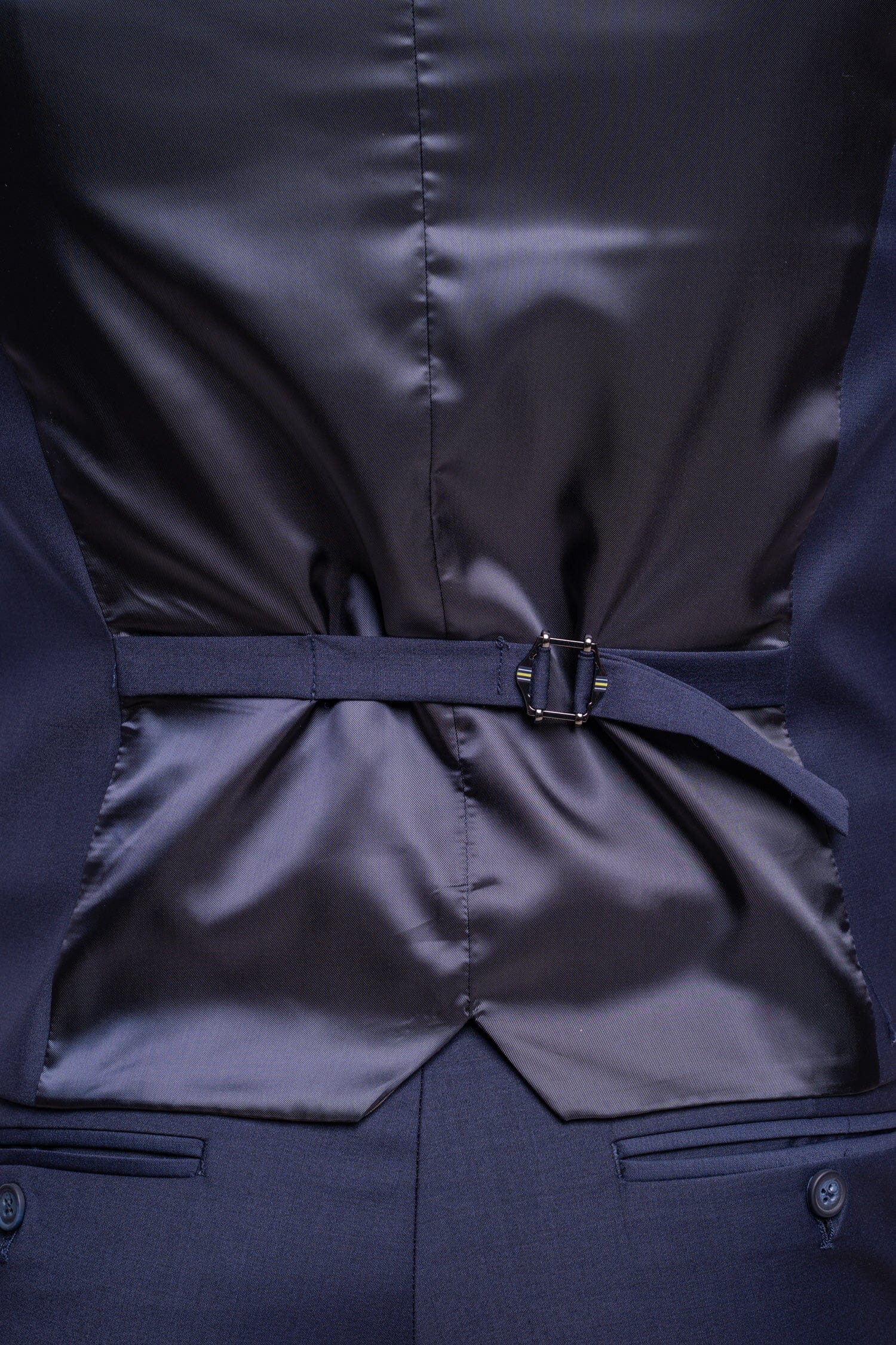 Bond Navy Waistcoat - Waistcoats - - THREADPEPPER