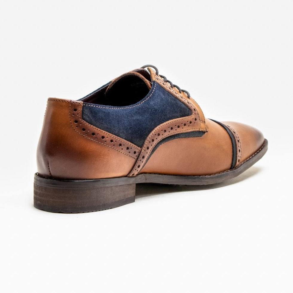 Braga Tan Brogue Shoes - Shoes - - THREADPEPPER