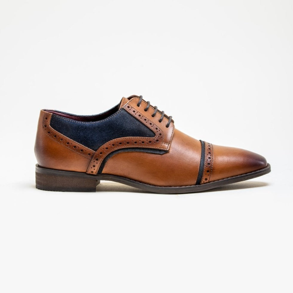 Braga Tan Brogue Shoes - Shoes - 7 - THREADPEPPER