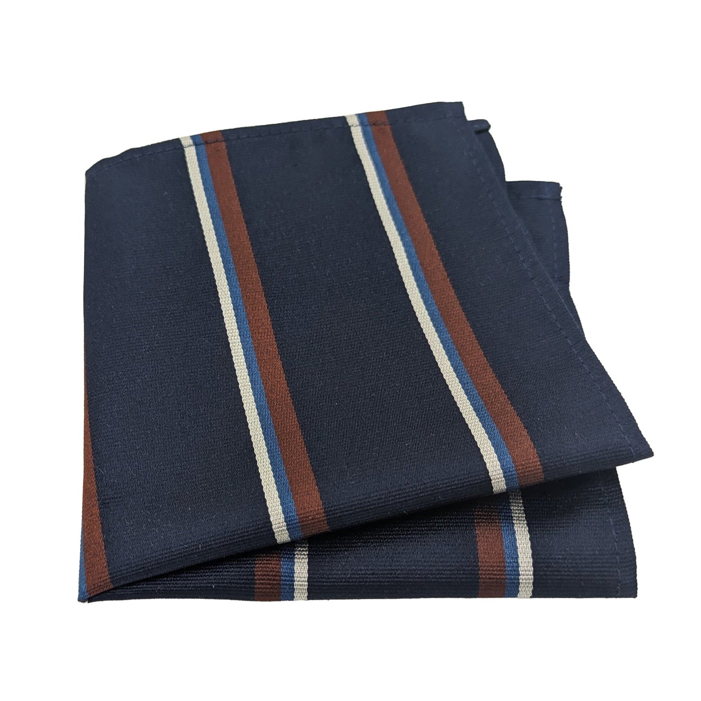 Byrd Stripe Silk Pocket Square - Handkerchiefs - - THREADPEPPER