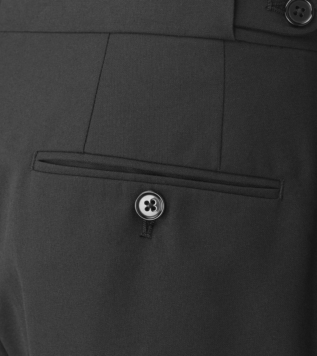 Cavendish Black Dinner Suit Trousers - Trousers - - THREADPEPPER