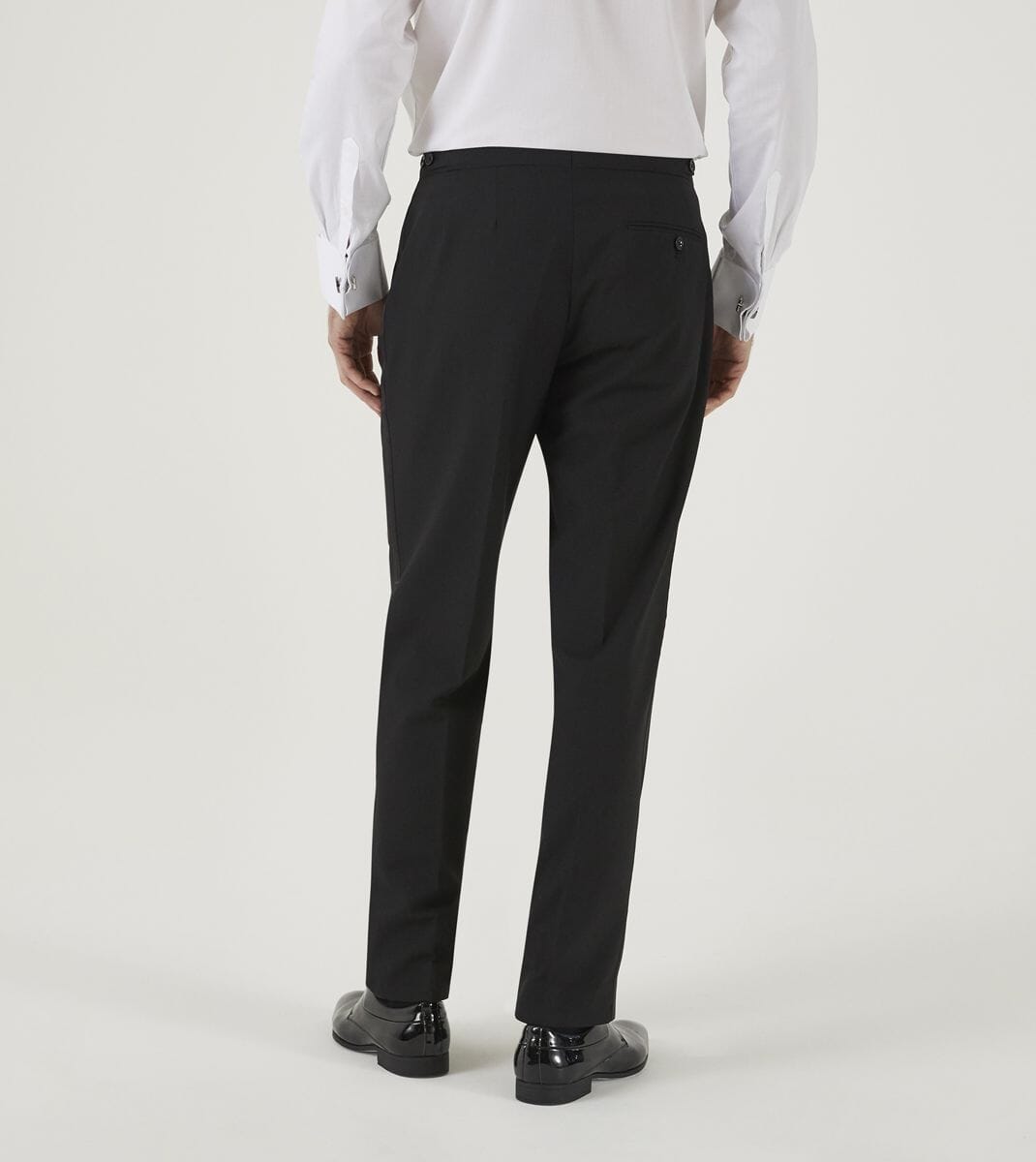 Cavendish Black Dinner Suit Trousers - Trousers - - THREADPEPPER