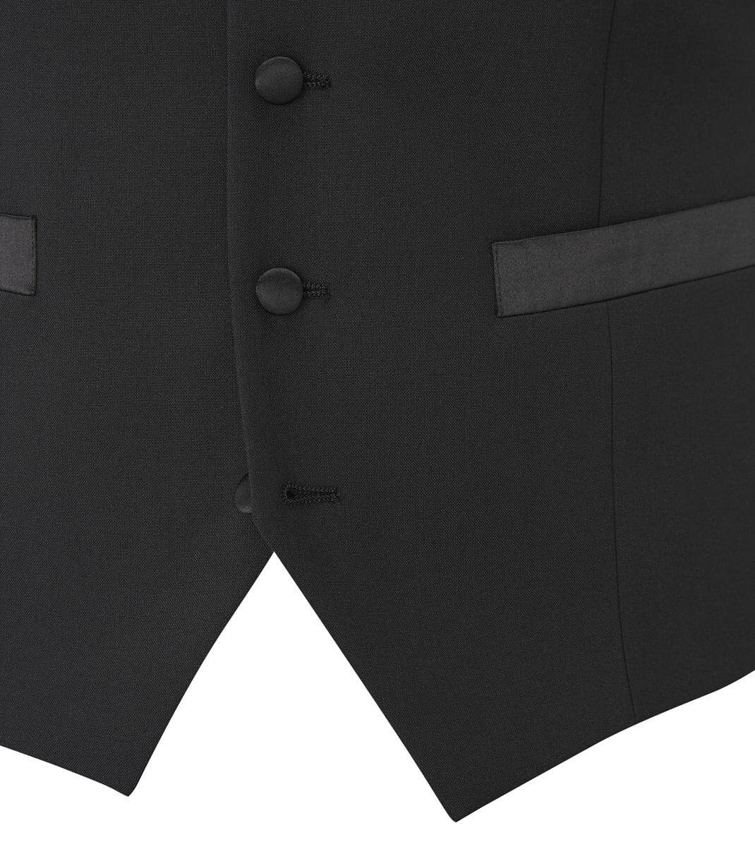 Cavendish Black Dinner Suit Waistcoat - Waistcoats - - THREADPEPPER