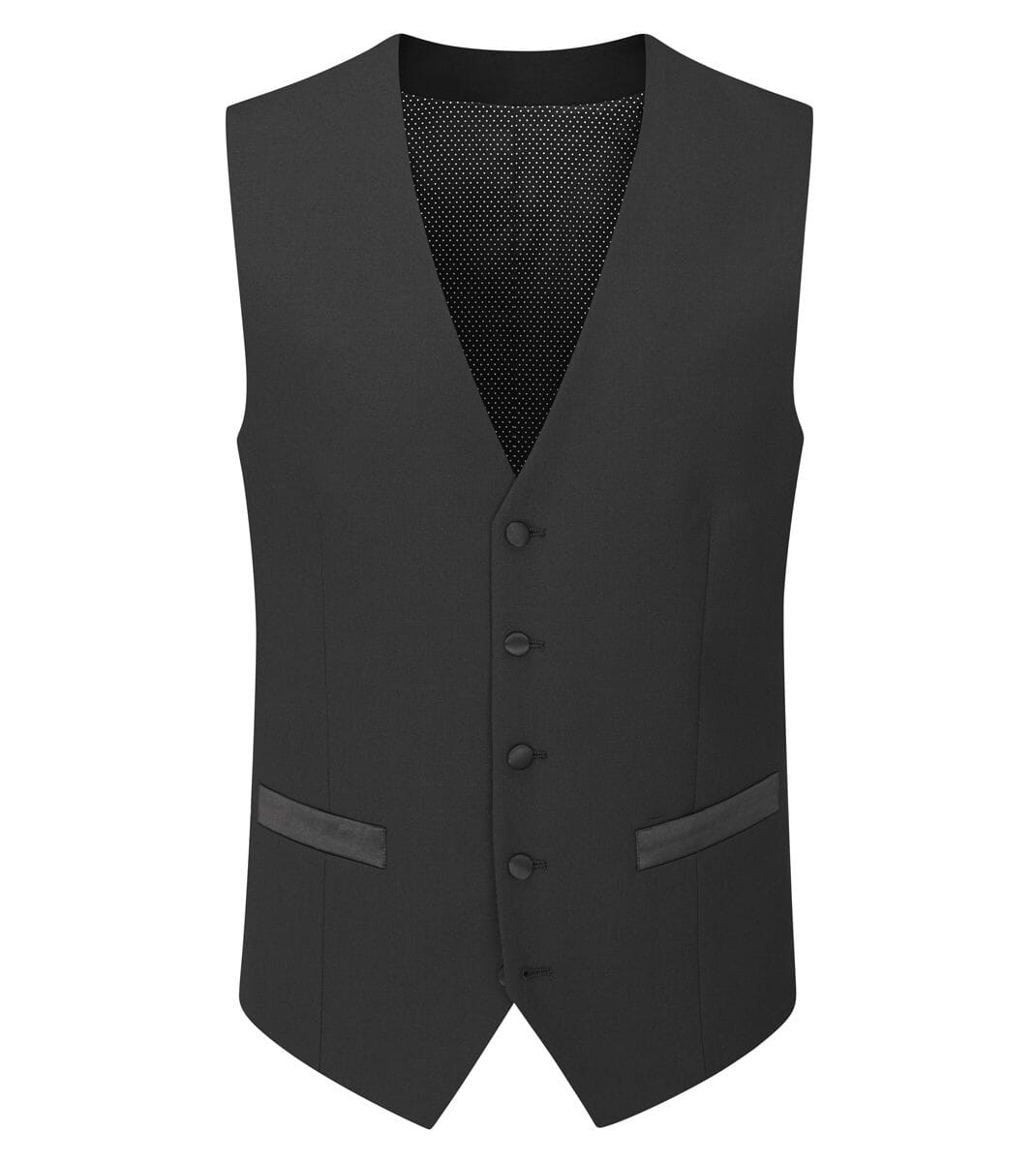 Cavendish Black Dinner Suit Waistcoat - Waistcoats - - THREADPEPPER