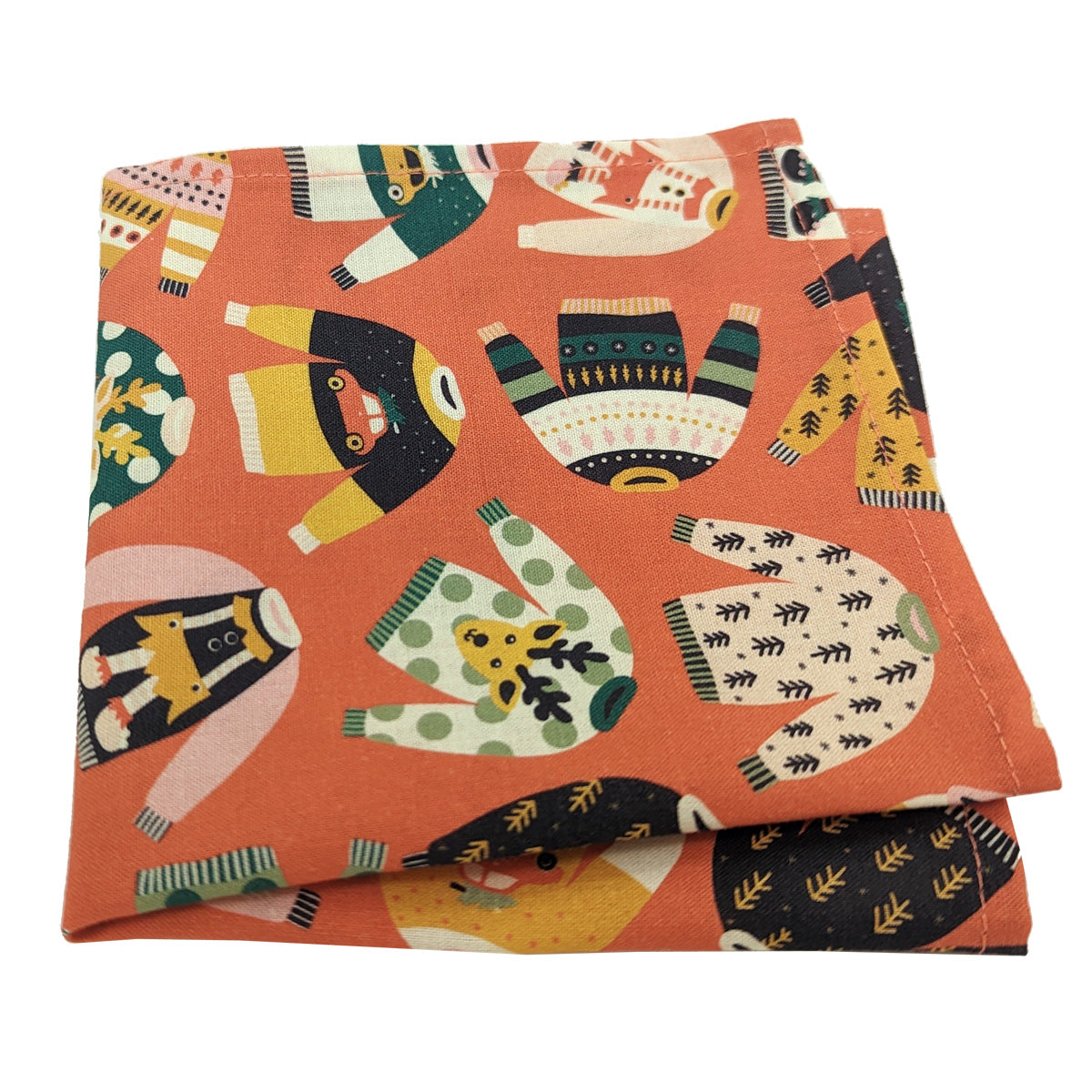 Cheeky Christmas Jumpers Pocket Square - Handkerchiefs - - THREADPEPPER