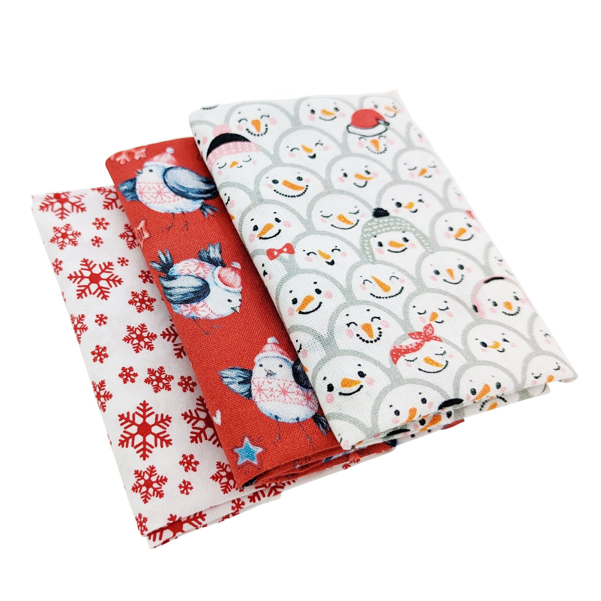 Christmas Cotton Pocket Square Gift Box Set - Handkerchiefs - - THREADPEPPER