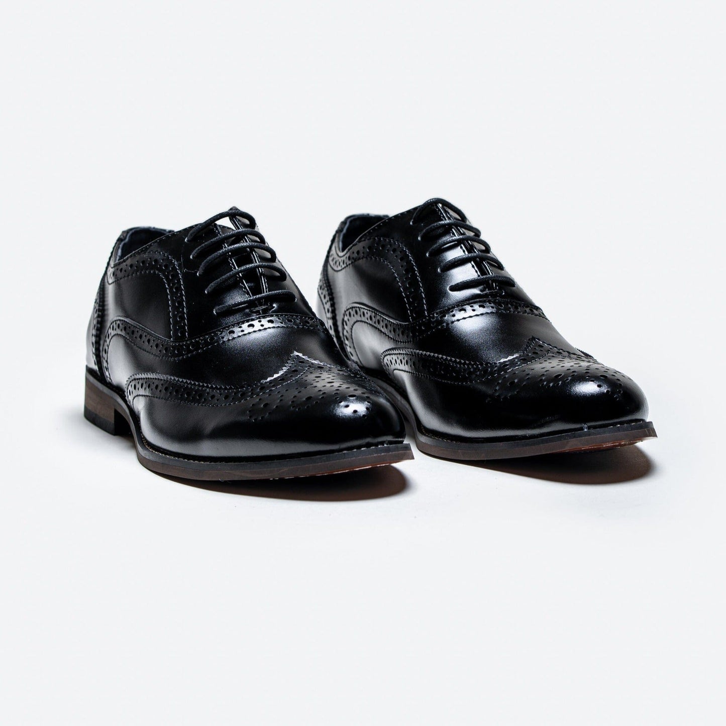 Clark Black Brogue Shoes - OOS - 2/8/23 - Shoes - - THREADPEPPER
