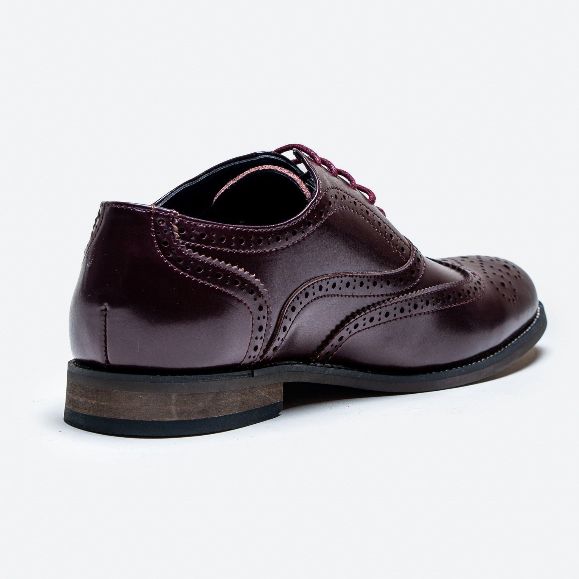 Clark Wine Brogue Shoes - Shoes - - THREADPEPPER