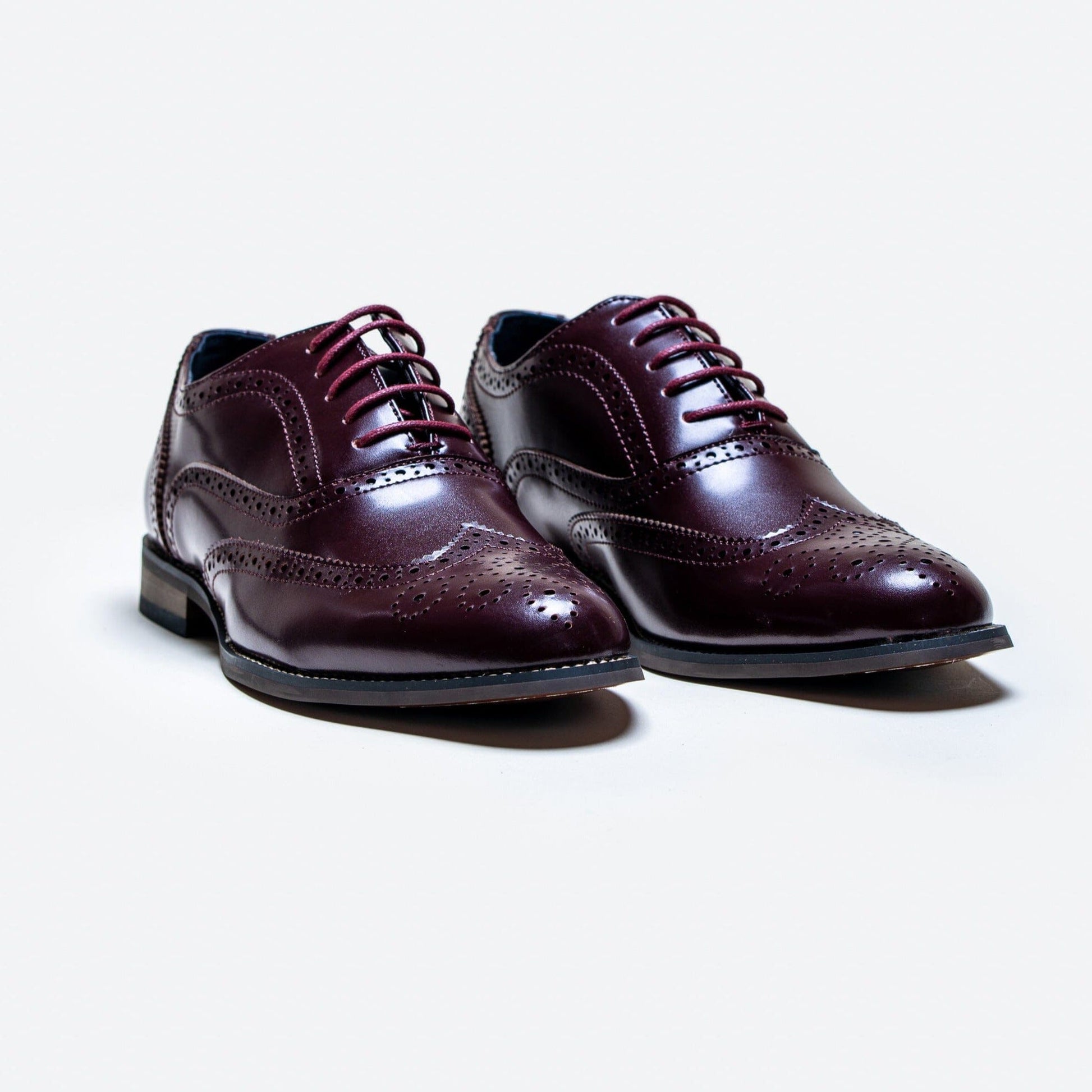 Clark Wine Brogue Shoes - Shoes - - THREADPEPPER
