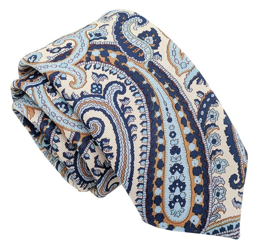 Coastal Paisley Tie - Ties - - THREADPEPPER