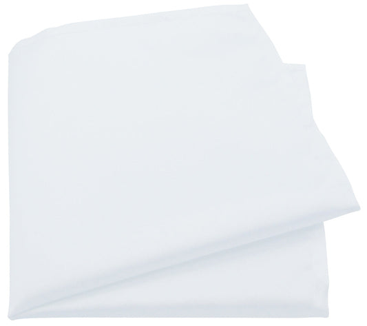 Crisp White Pocket Square - Handkerchiefs - - THREADPEPPER